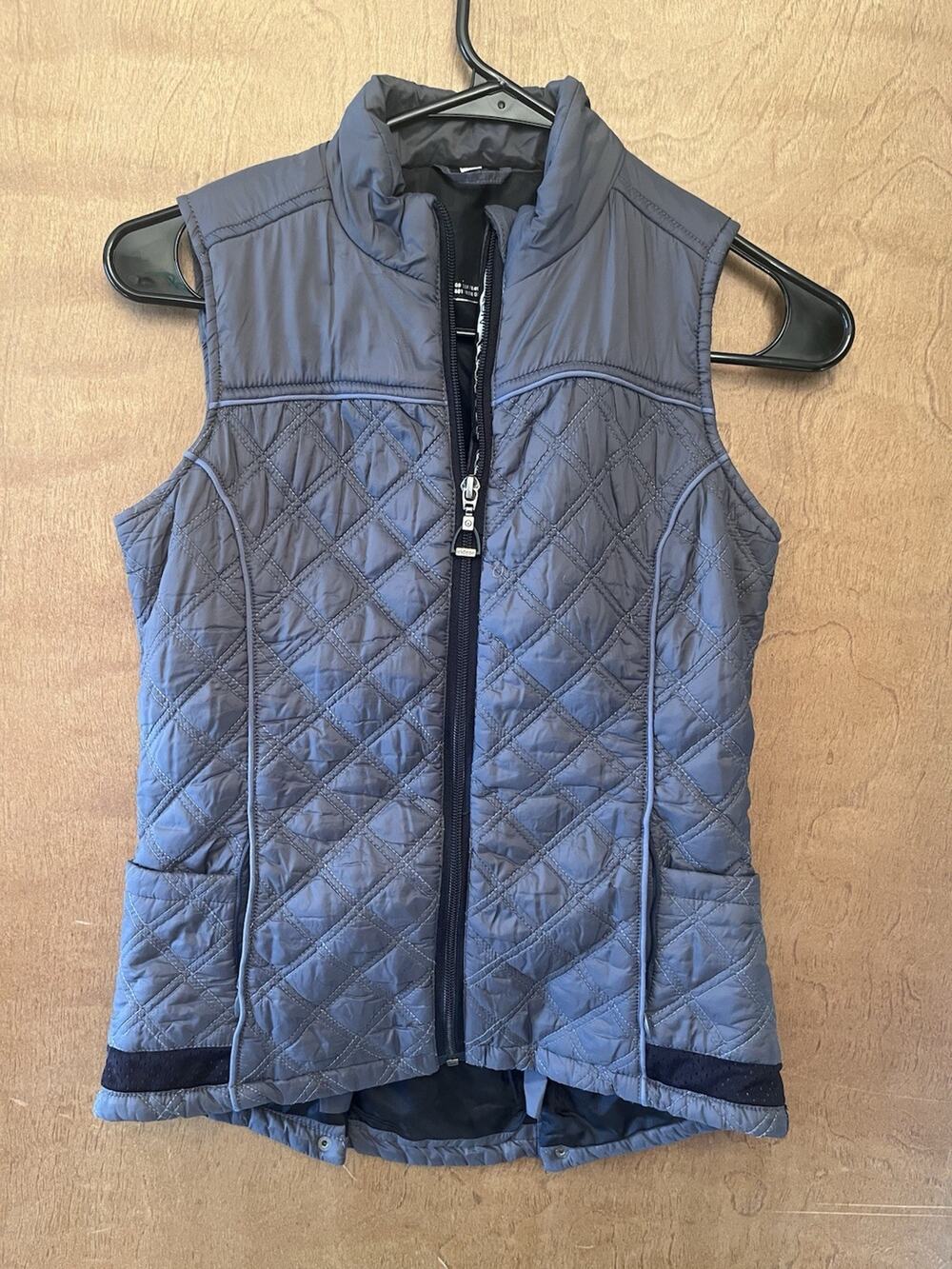 Irideon Riding Wear Quilted Vest Womens SIZE XS Zip Up
